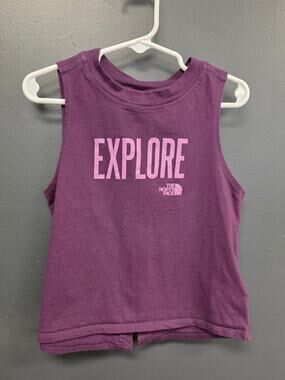 North Face Girls Purple tank-top Size XS 1025